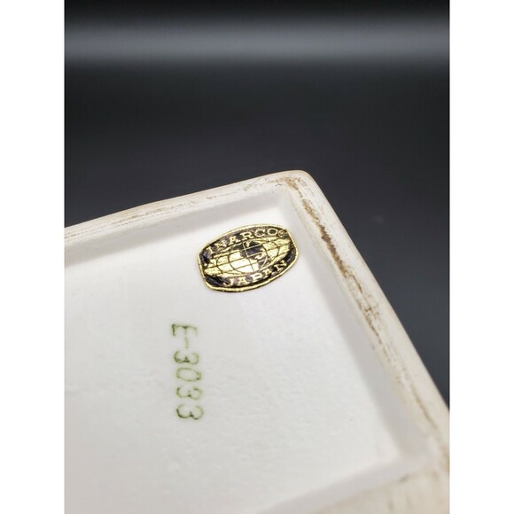 Inarco Japan Embossed Bud Vase White Original Foil  Sticker Marked E-3033 - Picture 7 of 12